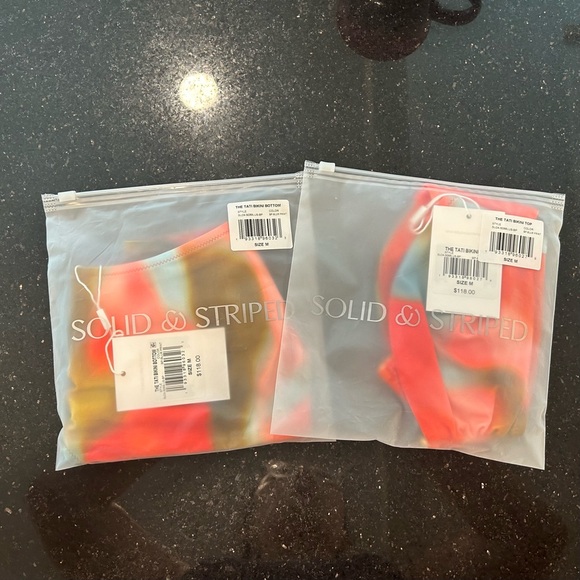 NWT Solid & Striped Tati bikini in blur print - Picture 4 of 5